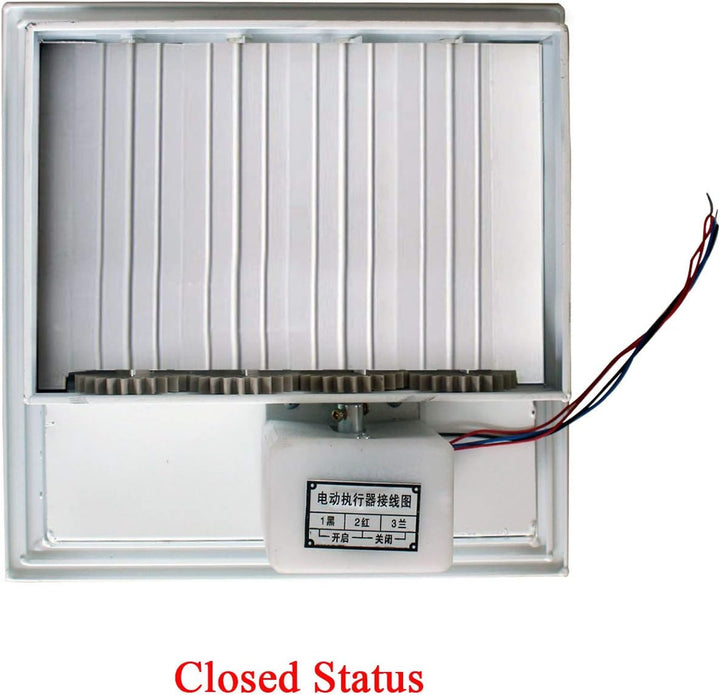 Lamellengitter lüftungsgitter elektrisch 220v abluftgitter abschlussgitter luftklappe elektrisch ver