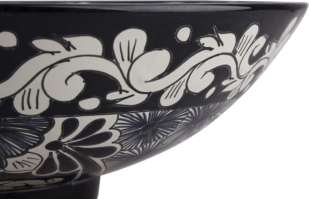 Serena - Talavera Aufsatzwaschtisch - Cerames | Aufsatzwaschbecken 44 x 13,5 cm | Mexiko Waschschale