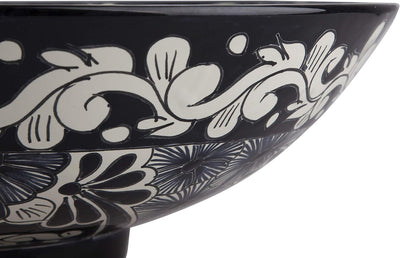 Serena - Talavera Aufsatzwaschtisch - Cerames | Aufsatzwaschbecken 44 x 13,5 cm | Mexiko Waschschale