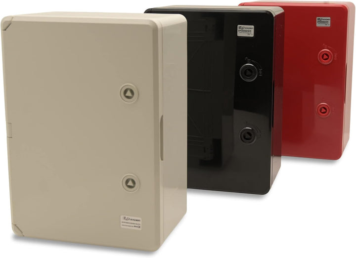 BOXEXPERT® Verteilerkasten aussen wasserdicht [ABS Kunststoff IP65 Gehäuse] rot (Serie Fleet) 350x25