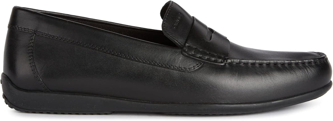 Geox Herren U Ascanio A Mokassins 45 EU Schwarz, 45 EU Schwarz