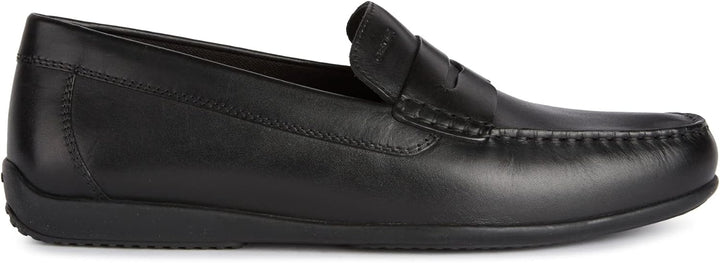 Geox Herren U Ascanio A Mokassins 45 EU Schwarz, 45 EU Schwarz