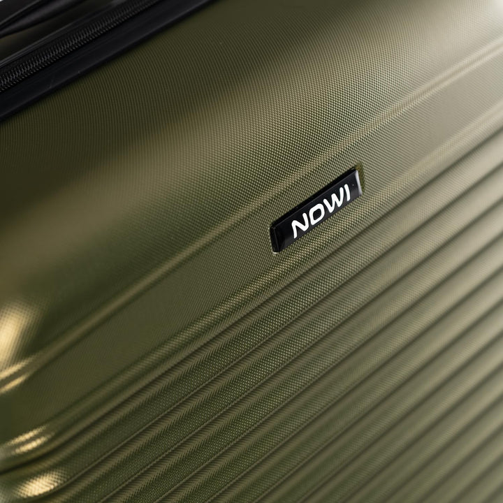 NOWI® Las Palmas Koffer Klein, Leichter Hartschalenkoffer mit Rollen, 34L passend für Ryanair, Lufth
