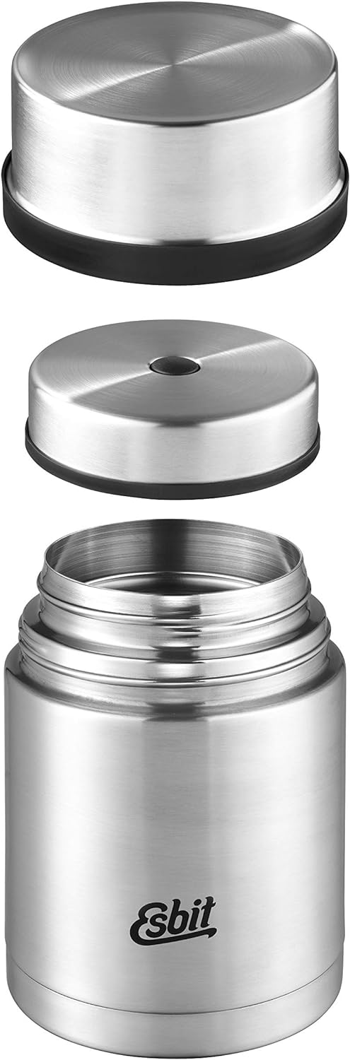 Esbit Thermobehälter Sculptor für Essen - Warmhaltebehälter 750 ml in Edelstahl - aus Edelstahl für