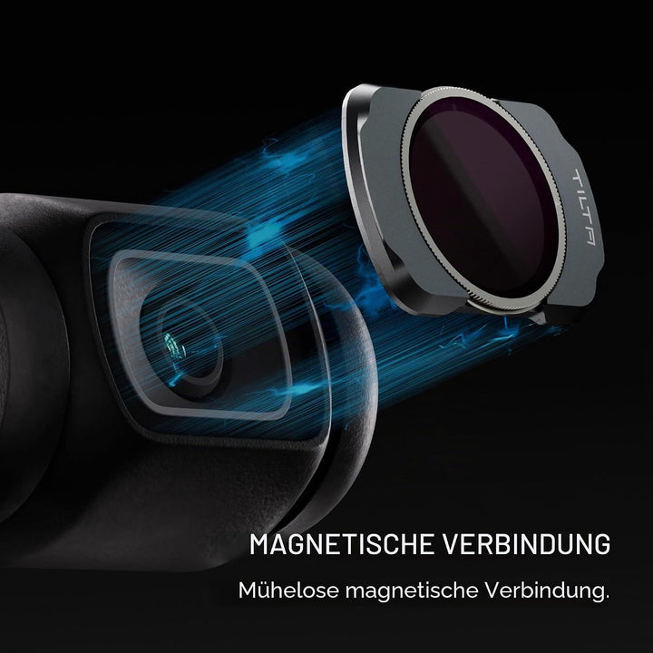 Tilta Pocket 4 Polarisationsfilter, Magnetischer CPL Filter Kompatibel mit DJI Osmo Pocket 3/4, Ultr