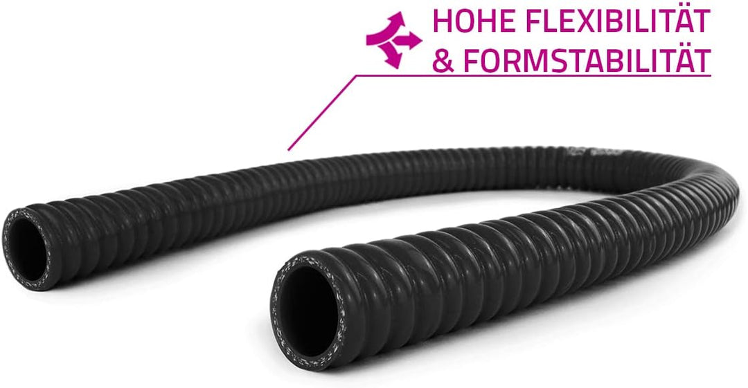 NovaNox® Superflex Silikonschlauch Drahteinlage Ø 13mm bis 54mm Grösse wählbar, Innendurchmesser:Ø 4