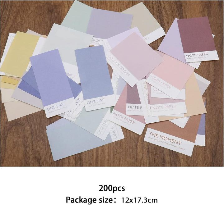 Create idea 200 Stück Dekoratives Papier DIY Zubehör für Scrapbooking Tagebuch Notizbuch Zeitplaner
