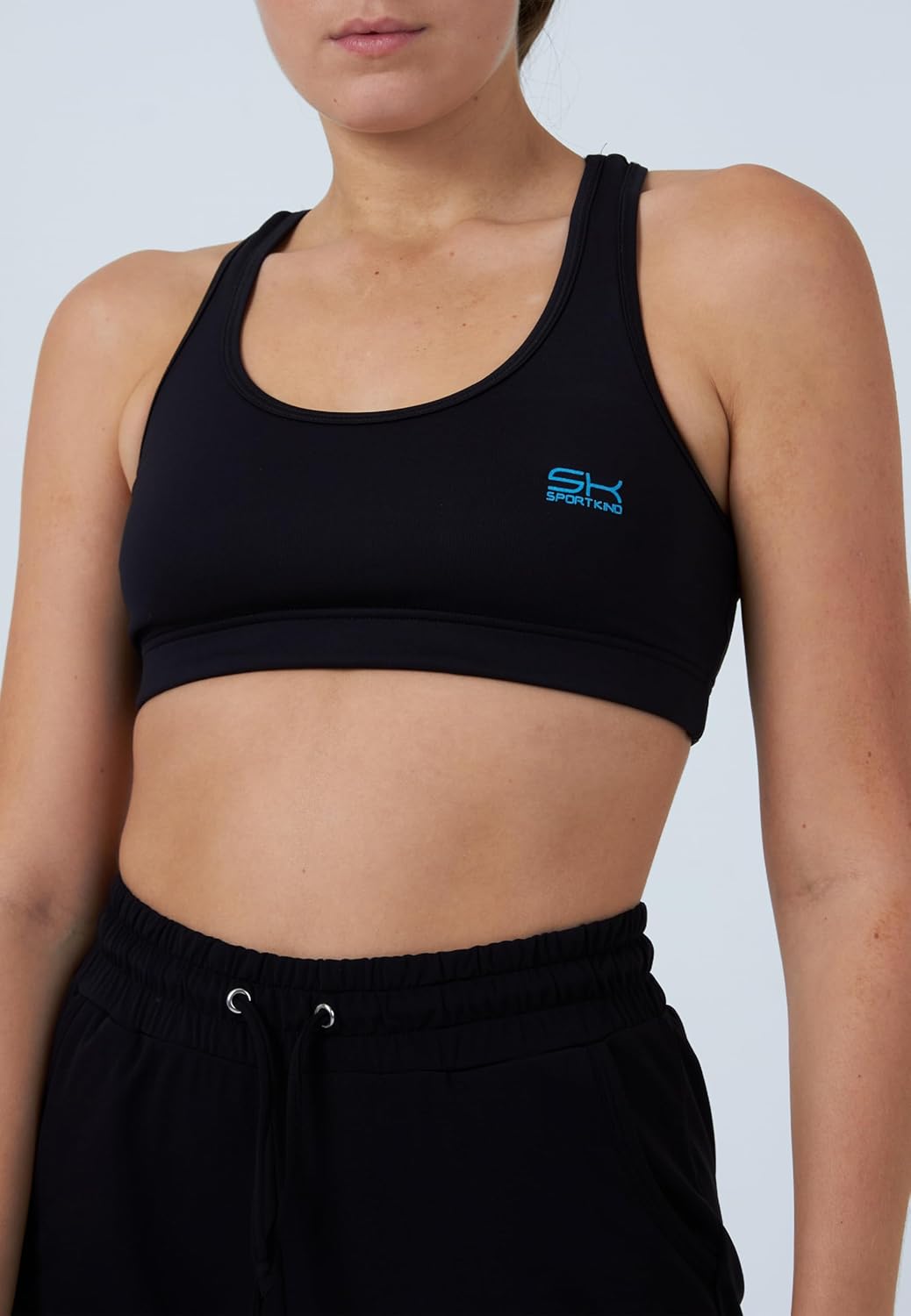 Sportkind Mädchen &amp; Damen Tennis, Fitness, Sport Trainingshose lang mit Taschen, atmungsaktiv