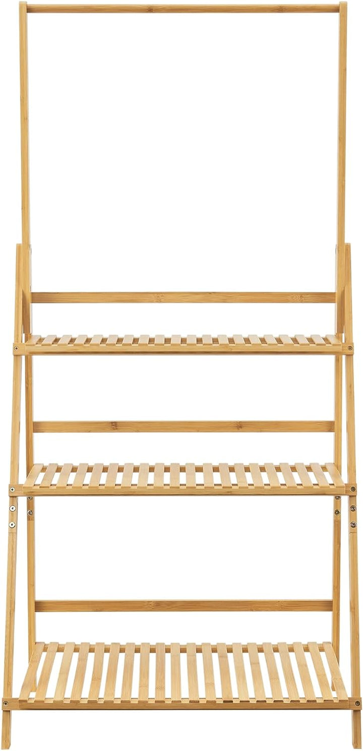 [en.casa] Pflanzenleiter Brändö 3-Ebenen 144 x 70 x 39,5 cm Blumenleiter Blumenständer Blumenregal B