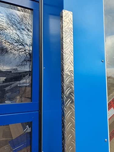 Alu Winkel, 2000mm Aluwinkel 95x80 mm Schenkelinnenmass aus Alu Riffelblech Duett 1,5/2,0 mm stark A