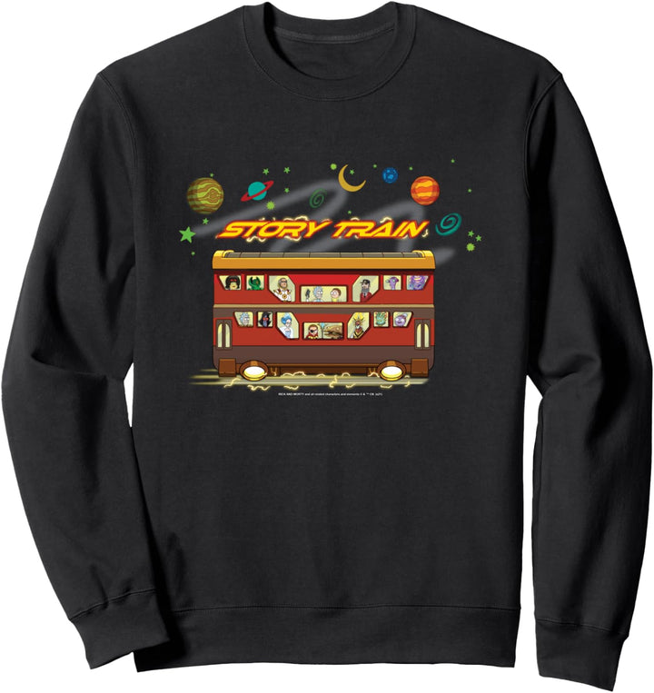 Rick and Morty Story Train Sweatshirt
