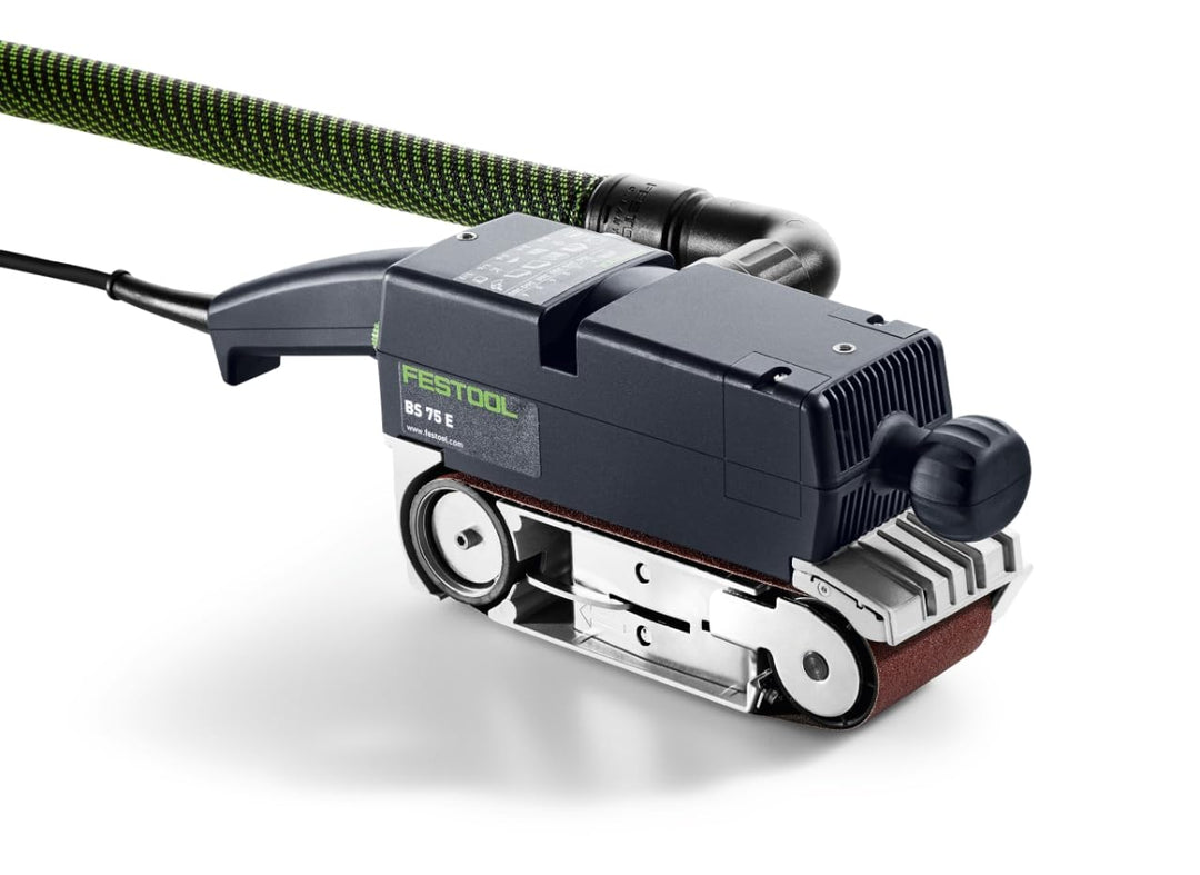 Festool Bandschleifer BS 75 E-Plus (mit Staubsack, Absaugadapter, Schleifband, stationäre Einrichtun