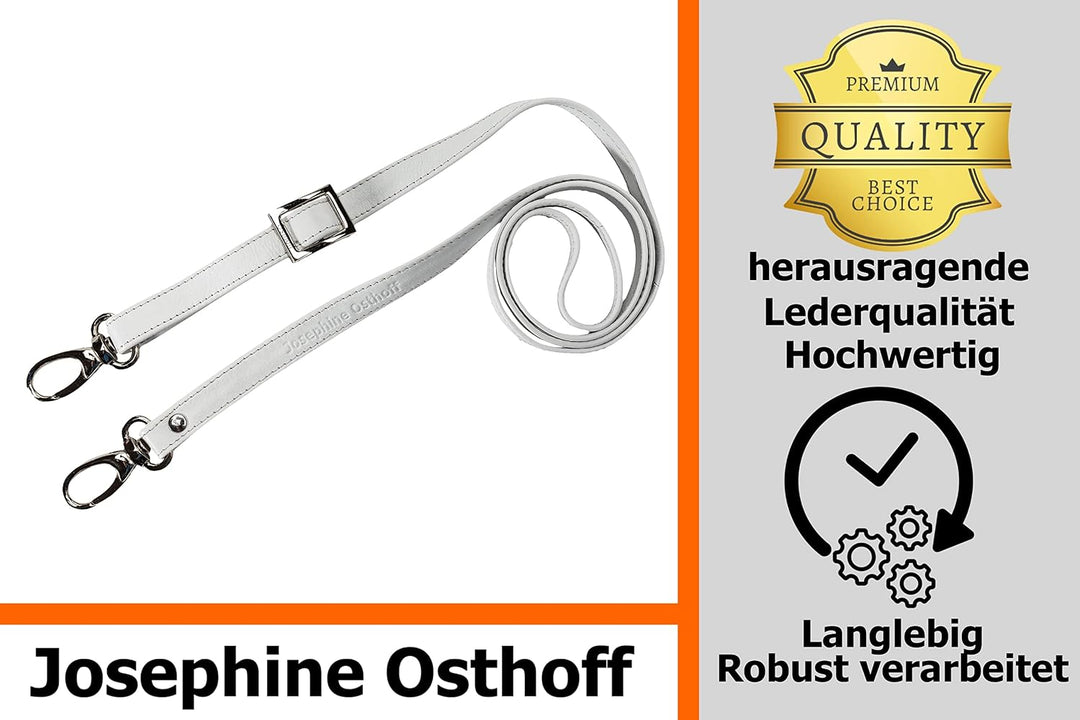 Josephine Osthoff Schulterriemen für Taschen Damen Leder 2 cm schmal verstellbar Ersatzgurt Tragerie