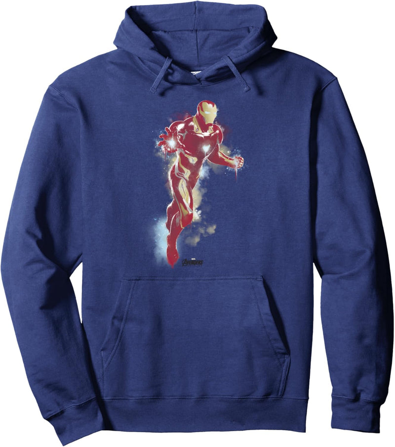 Marvel Avengers Endgame Iron Man Spray Paint Pullover Hoodie