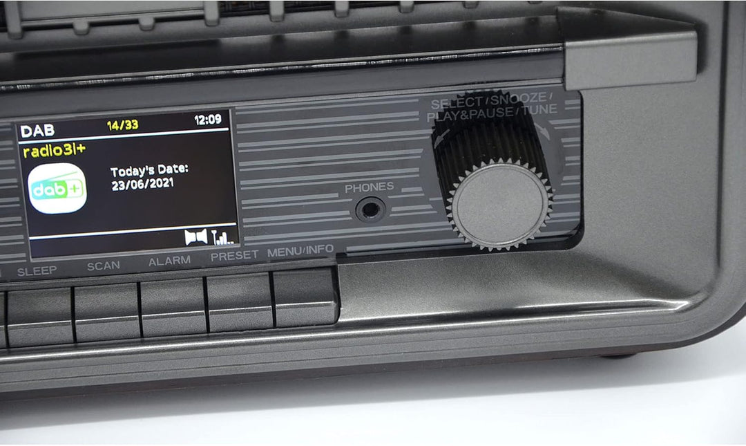 Roadstar HRA-270 D+BT Retro-Radio (Nostalgieradio mit DAB+/FM, Bluetooth, USB/MP3-Player, Aux-In und