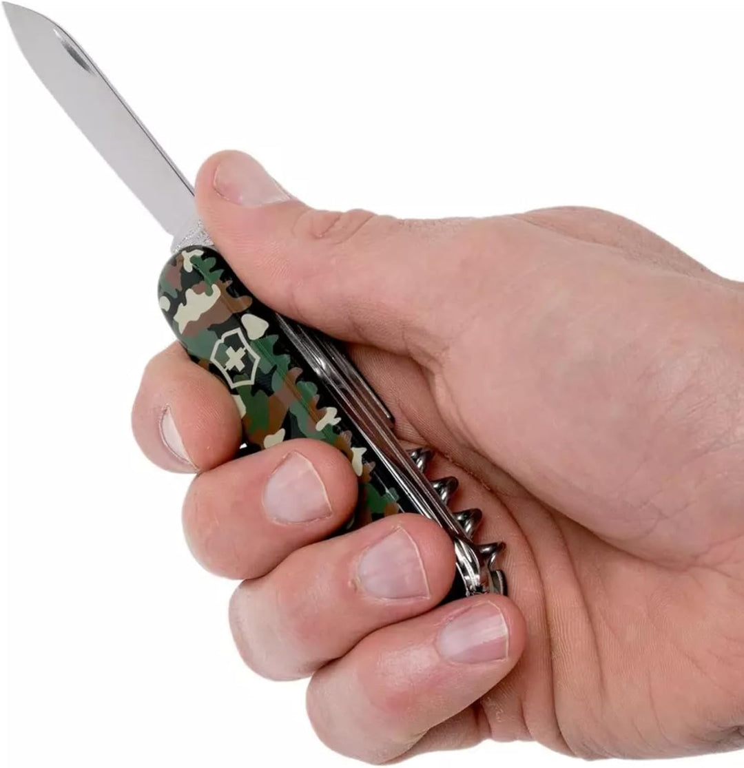Victorinox Schweizer Taschenmesser Huntsman, Swiss Army Knife, Multitool, 15 Funktionen, Klinge, Kor