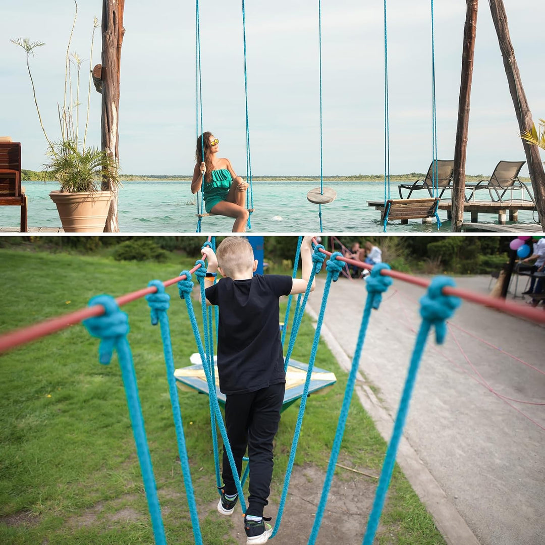 NEBURORA 20FT langes Tauziehen-Seil für Kinder und Erwachsene Spiele im Freien Feldtag Familientreff
