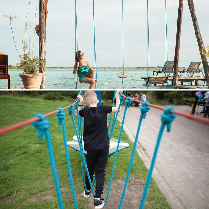 NEBURORA 20FT langes Tauziehen-Seil für Kinder und Erwachsene Spiele im Freien Feldtag Familientreff