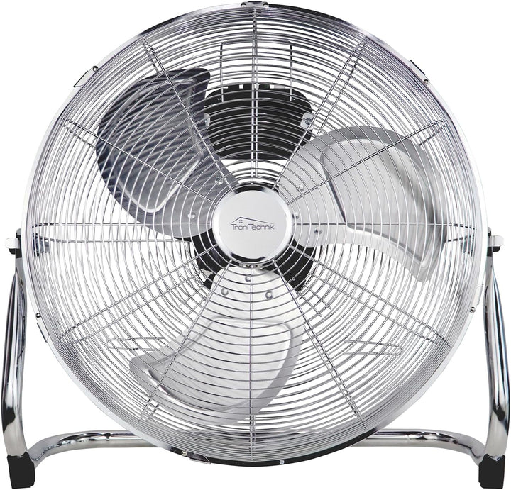 Tronitechnik® XL Windmaschine mit 45 cm Ø | Ventilator verstellbarer Winkel | Bodenventilator 3 Stuf