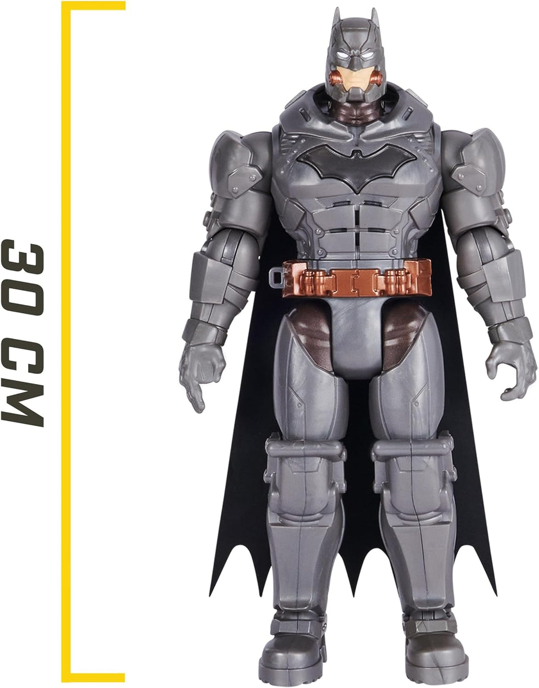 Batman 30cm Deluxe - Actionfigur mit Schlag- und Wurffunktion, 5 Ausrüstungsgegenständen, Licht- und