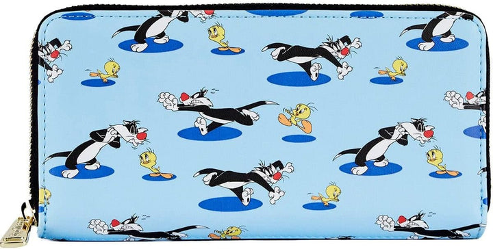 LOUNGEFLY Unisex Kinder Ltwa0005 x Looney Tunes Tweety and Sylvester Zip-Around Wallet, Multi-Colour