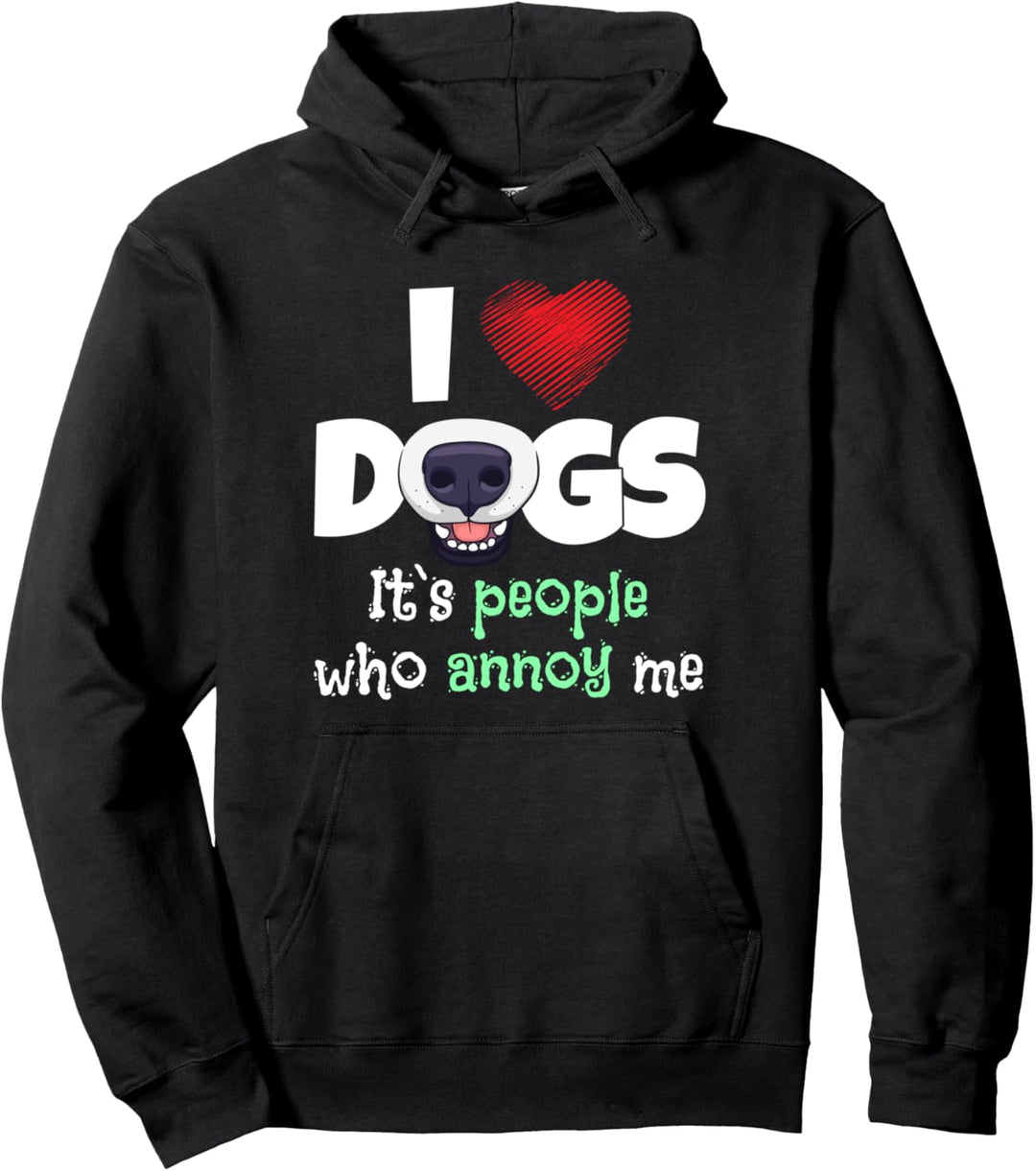 Hundefreund I Love Dogs WauWau Gassi gehen Pullover Hoodie
