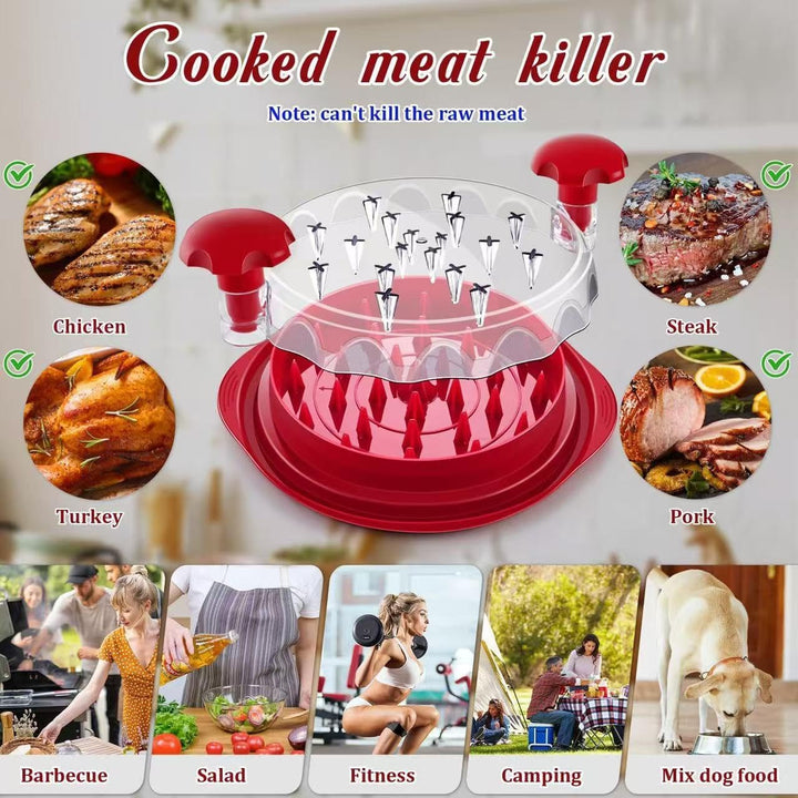 Hähnchenbrustzerkleinerer, Hähnchenbrust-Zerkleinerer mit Bürste und Gabel; Fleisch-Sturmhäcksler fü