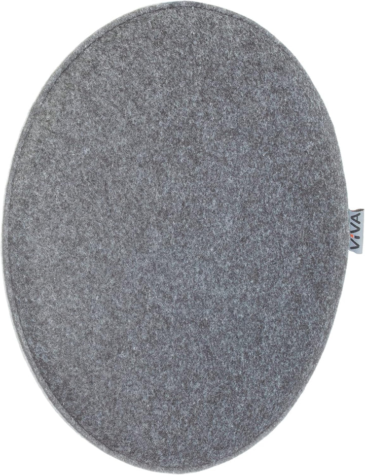 Brandsseller 8er Set Sitzkissen aus Filz Ø 35x2 cm – Robuste Stuhlauflagen für innen und aussen, run