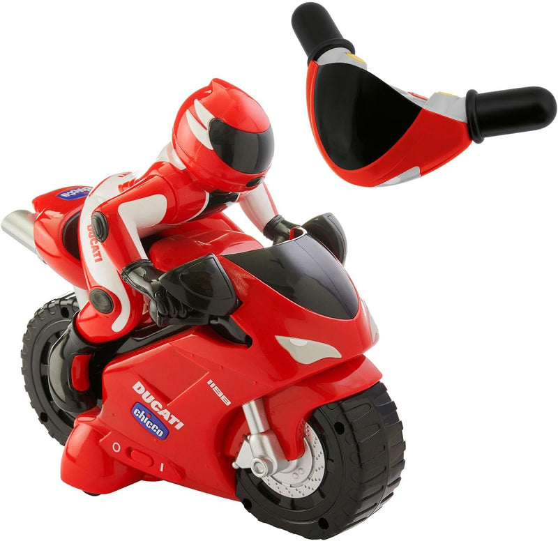 Chicco Ducati 1198 RC Motorrad mit Intuitiver Funkfernsteuerung, Ferngesteuertes Motorrad mit Hupe u