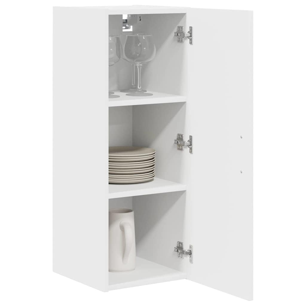 vidaXL Geschirrspülerfront Kalmar 2 pcs Weiss 30 x 31 x 80 cm, Eleganter moderner Küchenregal, gross