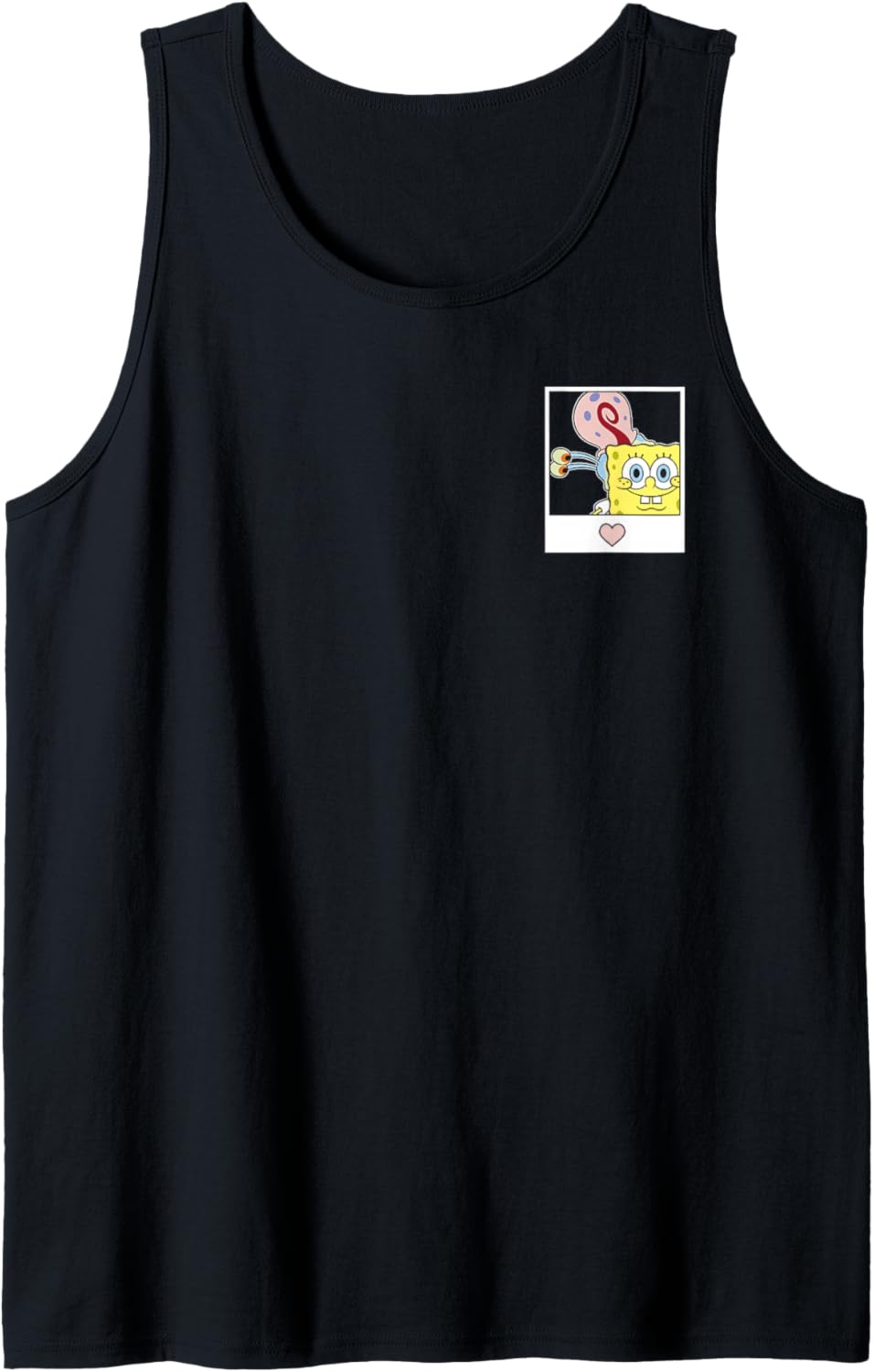 SpongeBob SquarePants Happy Polaroid Pocket Front & Back Tank Top