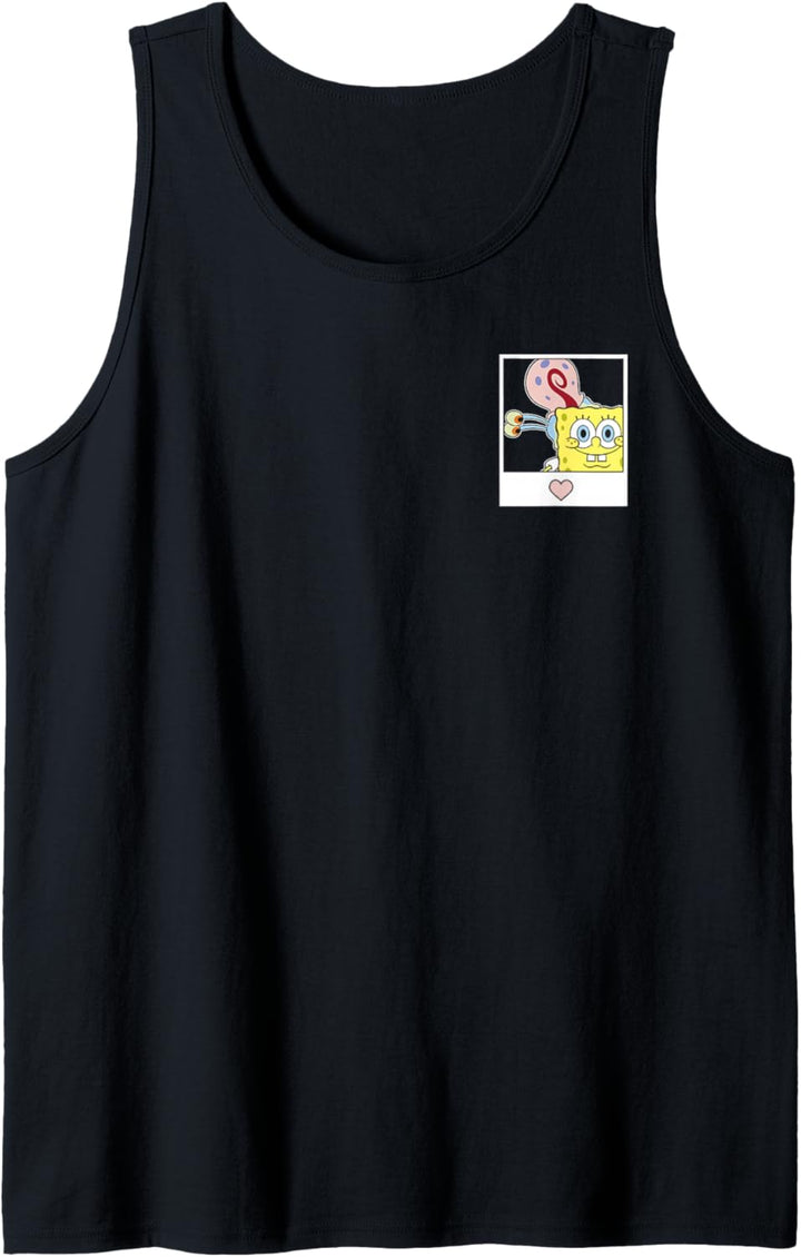SpongeBob SquarePants Happy Polaroid Pocket Front & Back Tank Top