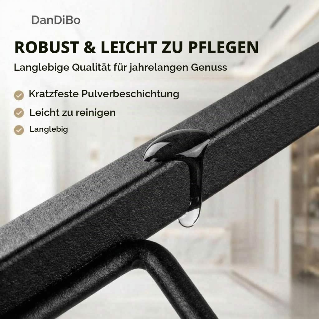DanDiBo Weinregal aus Metall Schwarz Blumensäule Flaschenständer Elegance 80 cm Flaschenhalter