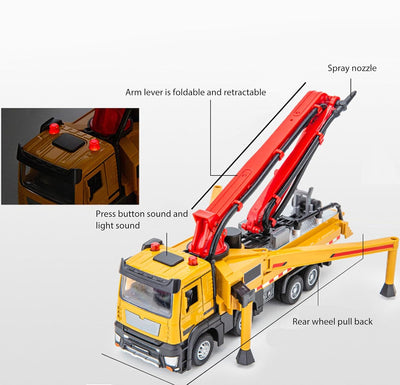 Srliya Legierungs-Betonpumpen-LKW Im Massstab 1:32, Hohe Simulation, Verbesserung der Koordination,