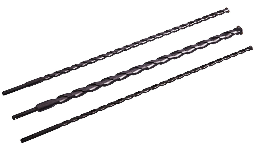 Am-Tech 3 Stück 600 mm sds Drill bit Set, E0692 Size 600mm, Size 600mm