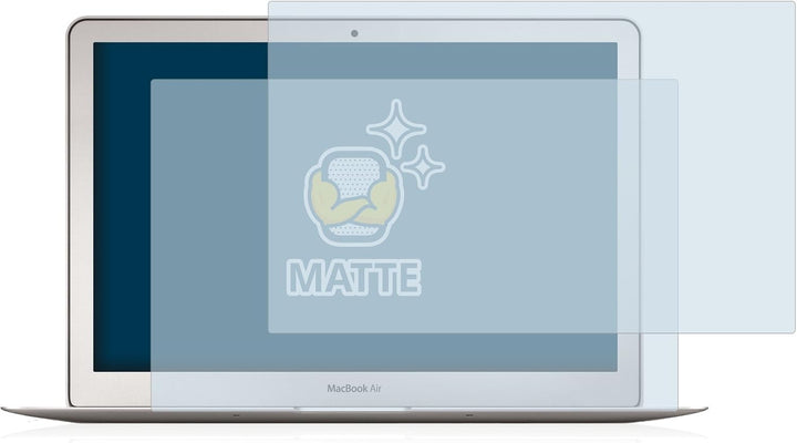 BROTECT Entspiegelungs-Schutzfolie für Apple MacBook Air 13" (Anfang 2015) (2 Stück) Matte Displaysc