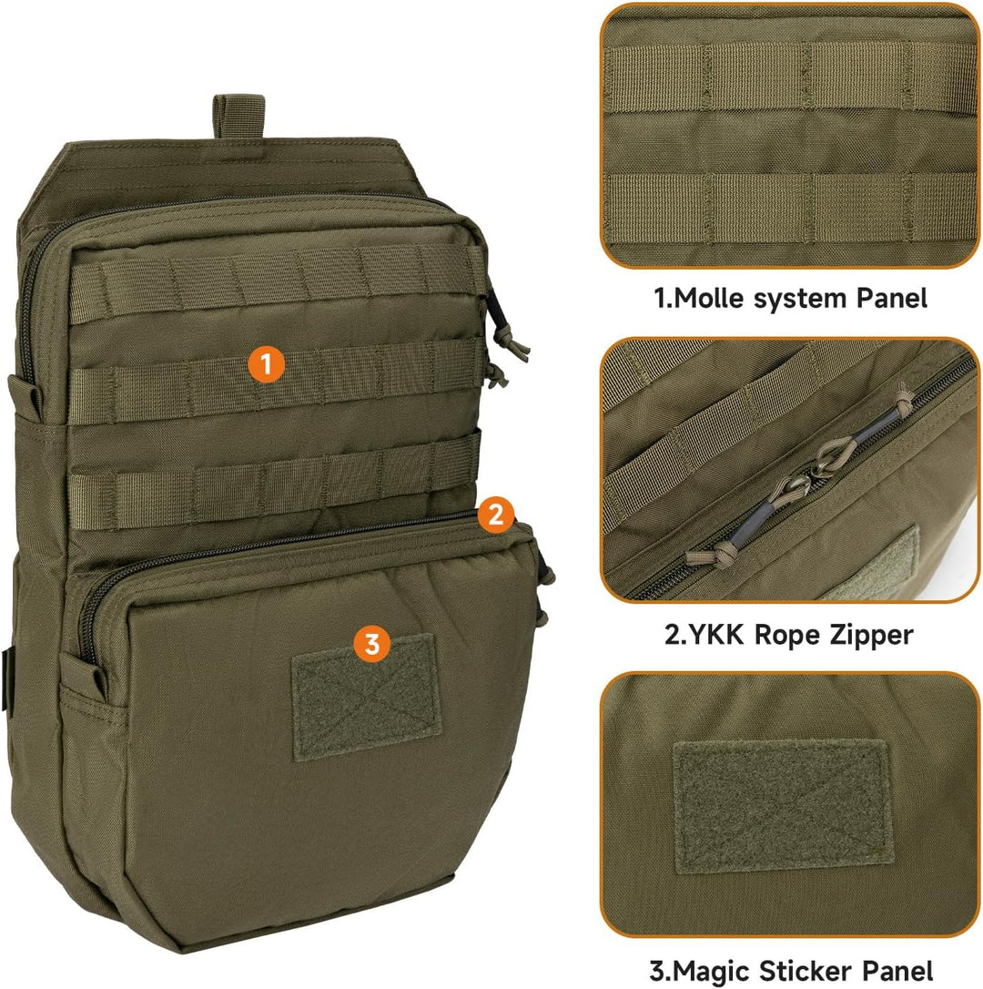 EXCELLENT ELITE SPANKER Taktisch MOLLE Trinkrucksack für 3L Trinkwasserblase Molle Westenzubehör Tri