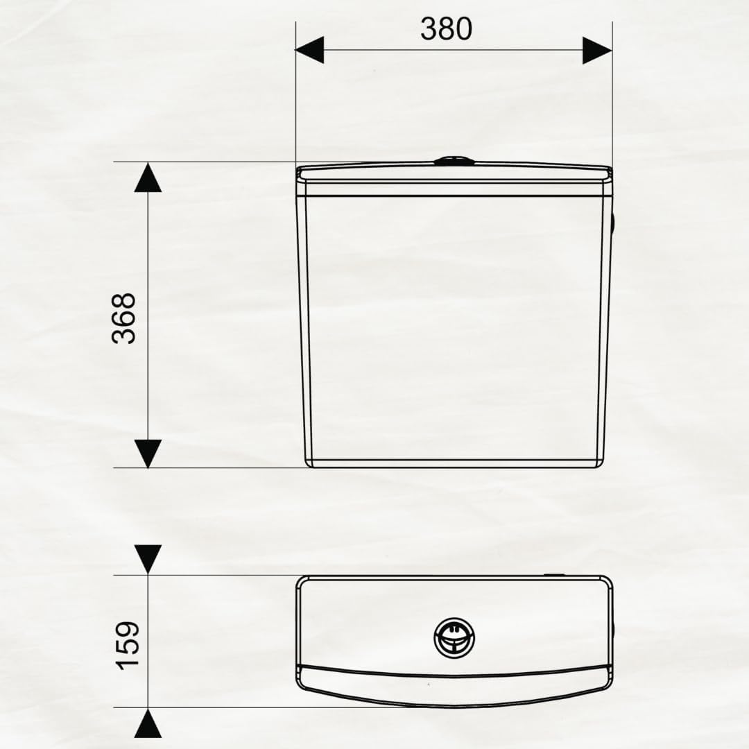 Wirquin Reviso 50717361 Hohe-Level 1-Spülkasten Volumen