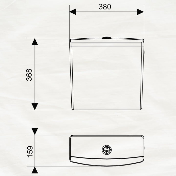Wirquin Reviso 50717361 Hohe-Level 1-Spülkasten Volumen