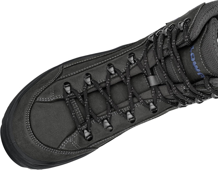 LOWA Renegade GTX MID Unisex Wanderstiefel Outdoor Goretex Anthrazit 42 EU Anthrazit Stahlbla, 42 EU