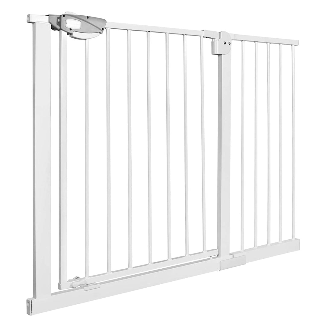XMTECH Türschutzgitter Ohne Bohren Treppengitter für Kinder 105-115cm breit，Auto-Close Baby Türgitte
