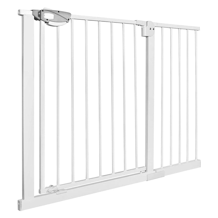 XMTECH Türschutzgitter Ohne Bohren Treppengitter für Kinder 105-115cm breit，Auto-Close Baby Türgitte