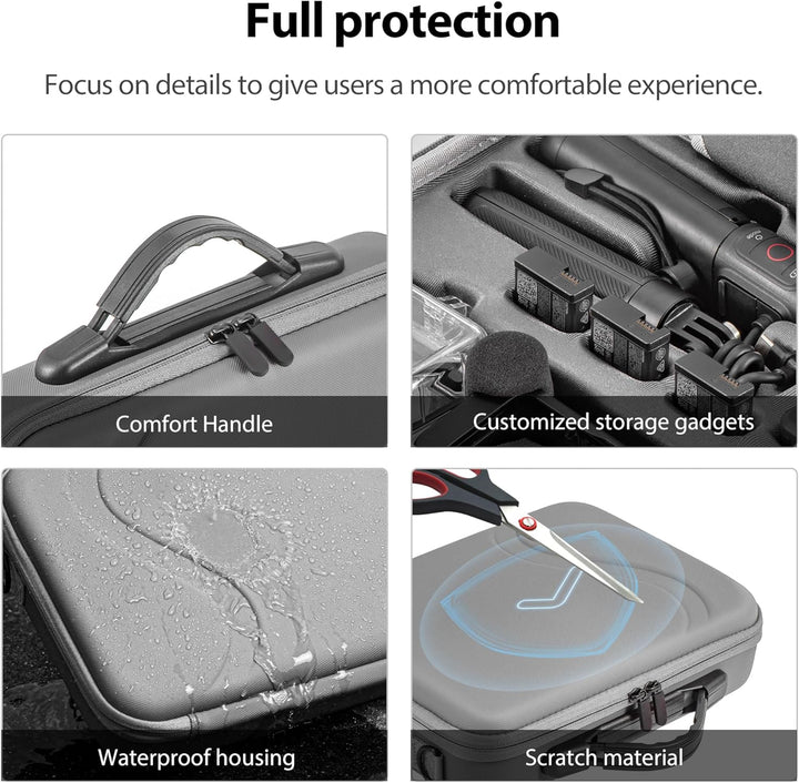 STARTRC VCR Tragetasche für GoPro Hero 13 12 11 10 9 8 7 Action Camera Hard Organizer Case Tasche Zu