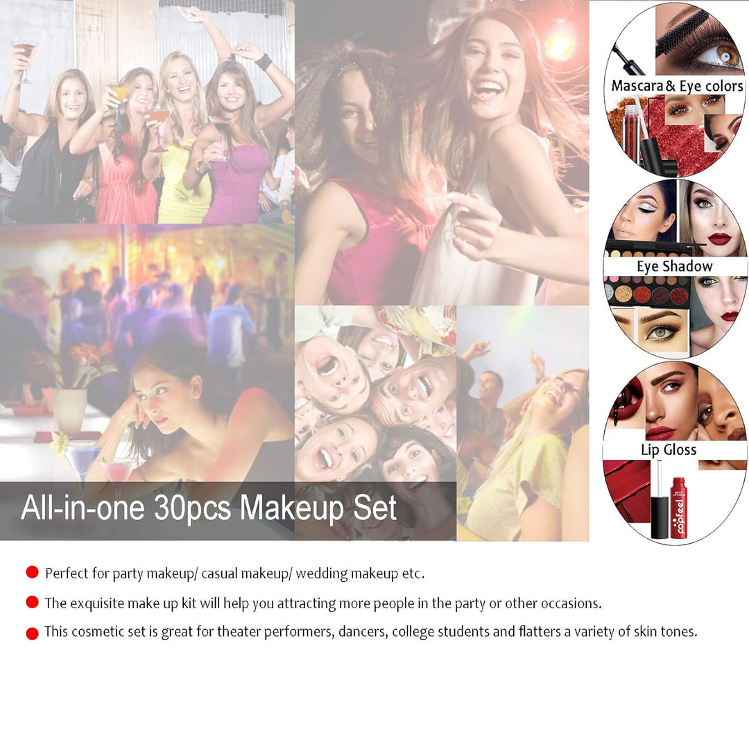 RoseFlower Schminke Set Profi Make Up Set Teenager Mädchen Schminkkoffer Kosmetische Makeup Paletten