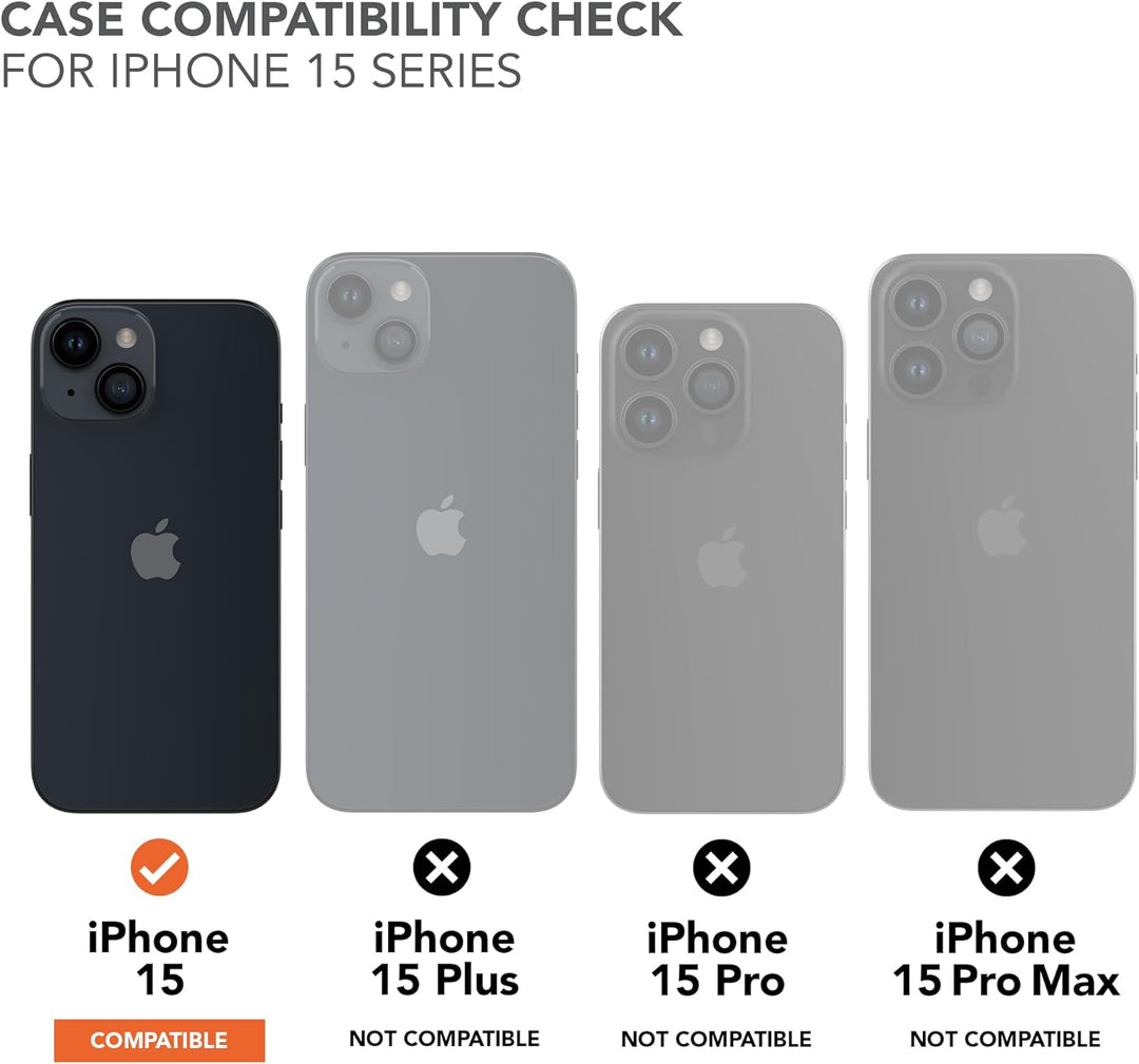 ROKFORM Rokform - iPhone 15 Hülle, Crystal Series, magnetische klare iPhone 15 Hülle mit RokLock Dre