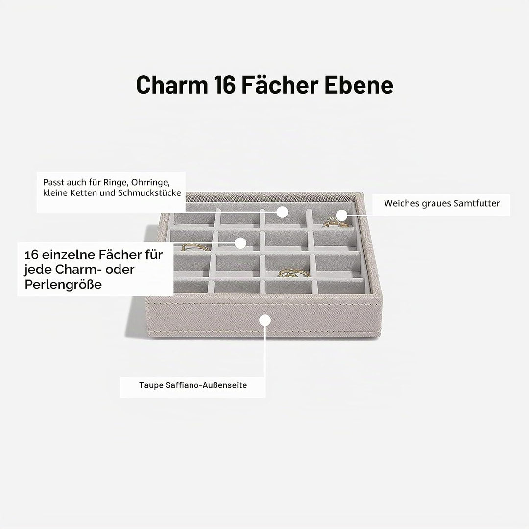 Stackers Schmuckkästchen für Armbänder, 2 Stück taupe