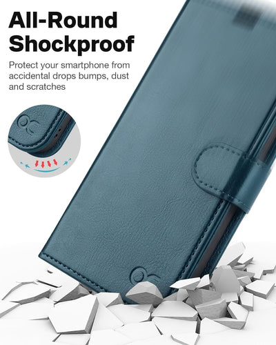 OCASE iPhone 15 Pro Hülle(2in1) Leder Stossfestes Case [Abnehmbare magnetische Hülle] [Kabelloses La
