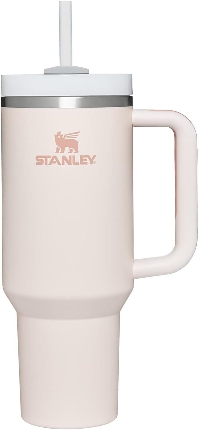 Stanley , Edelstahl , Quencher H2.0 Becher mit FlowState-Deckel, 1,2 l, Rosenquarz (Rose Quartz) Mod