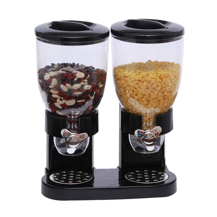 Müslispender - 2 L Doppelter Müslispender Cerealienspender Cornflakes Spender Müsli Dispenser Getrei