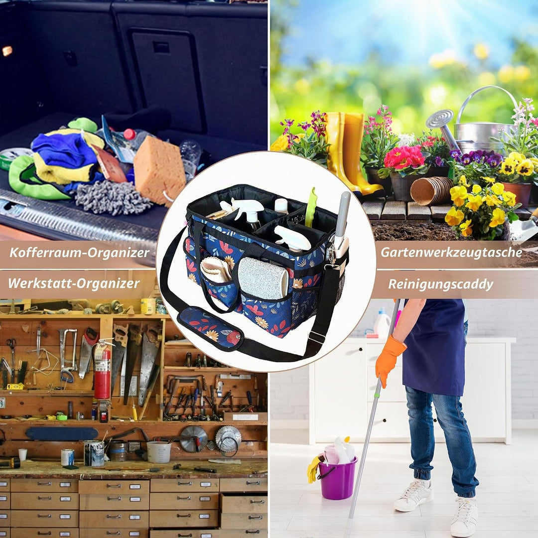 Reinigungs-Caddy-Tasche, Reinigungs-Caddy-Organizer mit Griff, grosse Caddy Tasche für Haus, Auto un